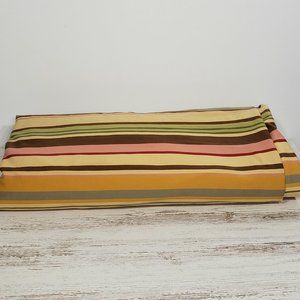 Pottery Barn  Duncan  Earth Tone Striped Full / Queen Duvet